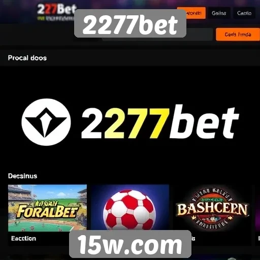Diversidade de jogos disponíveis na 2277bet