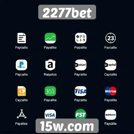 Métodos de pagamento disponíveis no 2277bet